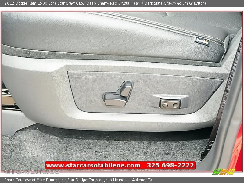 Deep Cherry Red Crystal Pearl / Dark Slate Gray/Medium Graystone 2012 Dodge Ram 1500 Lone Star Crew Cab