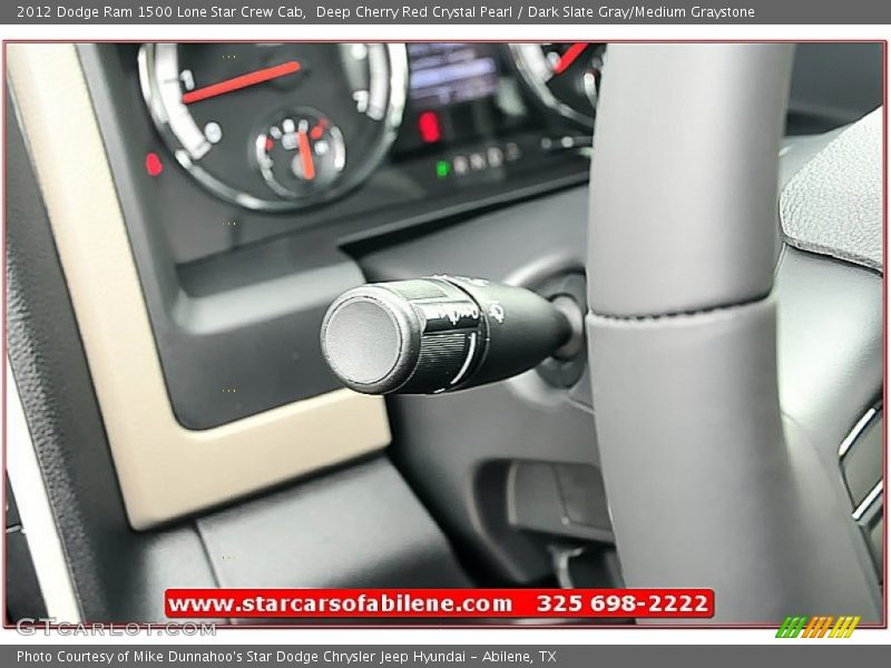 Deep Cherry Red Crystal Pearl / Dark Slate Gray/Medium Graystone 2012 Dodge Ram 1500 Lone Star Crew Cab