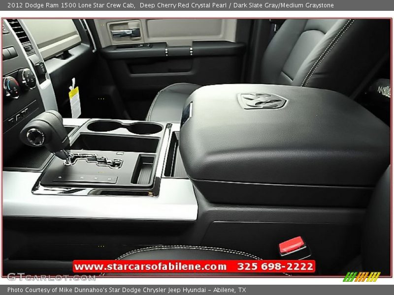 Deep Cherry Red Crystal Pearl / Dark Slate Gray/Medium Graystone 2012 Dodge Ram 1500 Lone Star Crew Cab