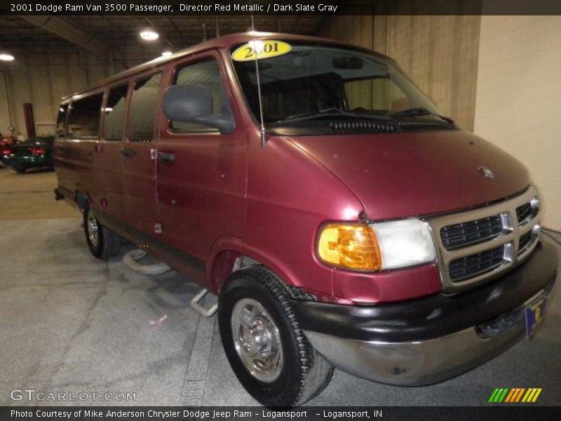 Director Red Metallic / Dark Slate Gray 2001 Dodge Ram Van 3500 Passenger
