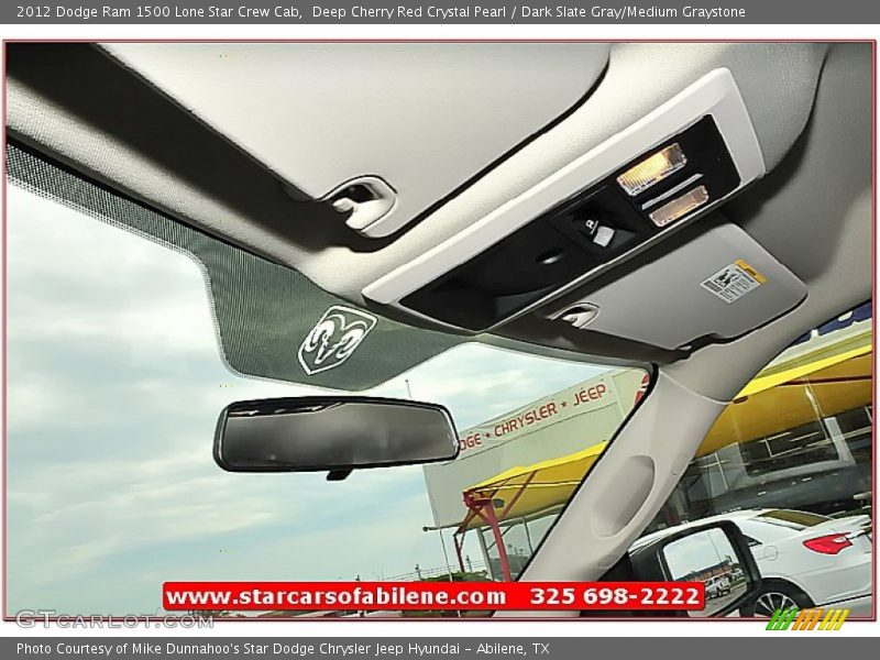 Deep Cherry Red Crystal Pearl / Dark Slate Gray/Medium Graystone 2012 Dodge Ram 1500 Lone Star Crew Cab