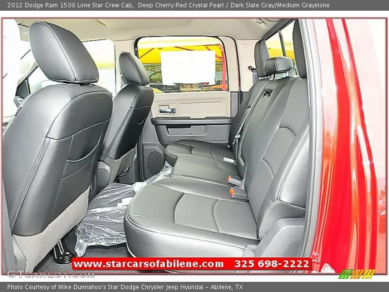 Deep Cherry Red Crystal Pearl / Dark Slate Gray/Medium Graystone 2012 Dodge Ram 1500 Lone Star Crew Cab