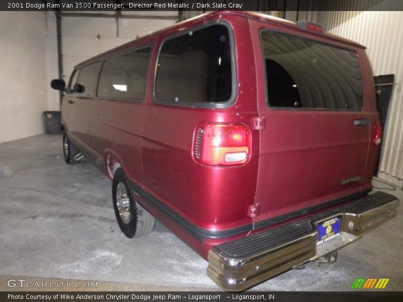 Director Red Metallic / Dark Slate Gray 2001 Dodge Ram Van 3500 Passenger