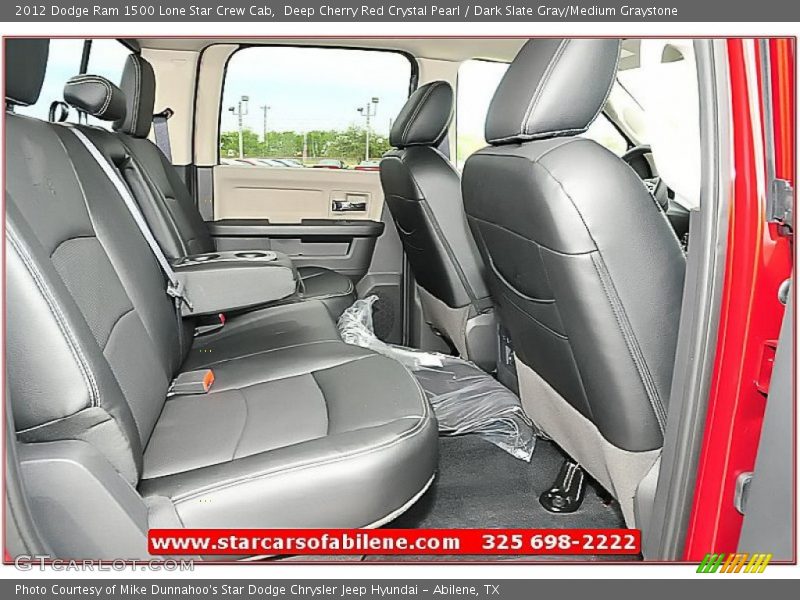 Deep Cherry Red Crystal Pearl / Dark Slate Gray/Medium Graystone 2012 Dodge Ram 1500 Lone Star Crew Cab