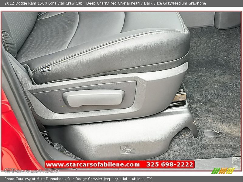 Deep Cherry Red Crystal Pearl / Dark Slate Gray/Medium Graystone 2012 Dodge Ram 1500 Lone Star Crew Cab