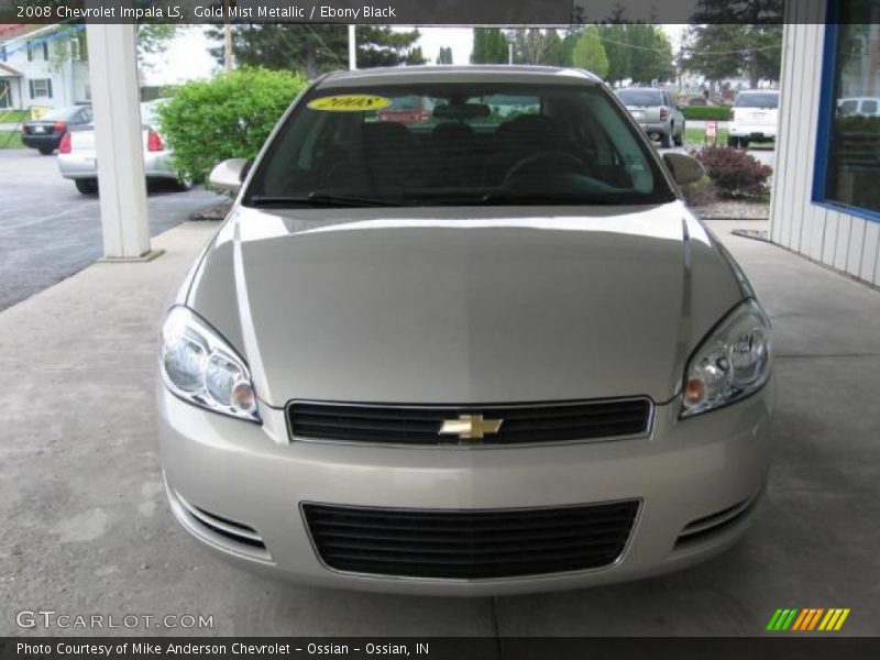 Gold Mist Metallic / Ebony Black 2008 Chevrolet Impala LS