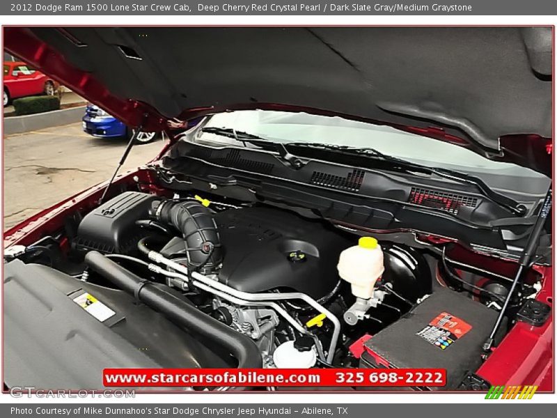 Deep Cherry Red Crystal Pearl / Dark Slate Gray/Medium Graystone 2012 Dodge Ram 1500 Lone Star Crew Cab
