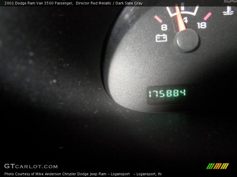 Director Red Metallic / Dark Slate Gray 2001 Dodge Ram Van 3500 Passenger
