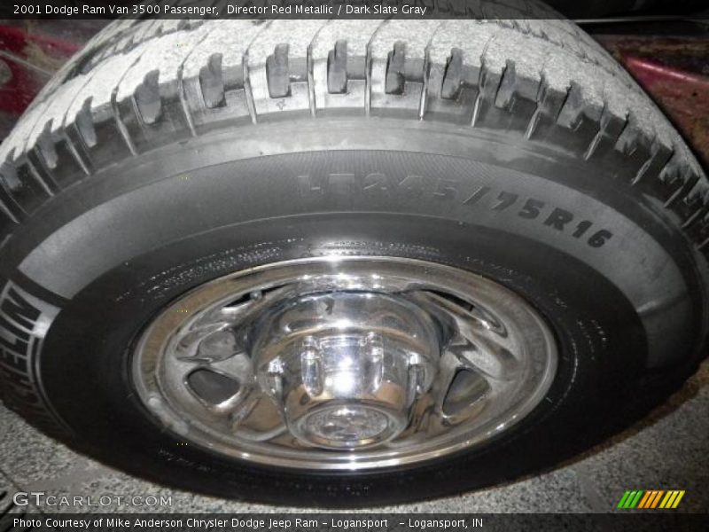 Director Red Metallic / Dark Slate Gray 2001 Dodge Ram Van 3500 Passenger