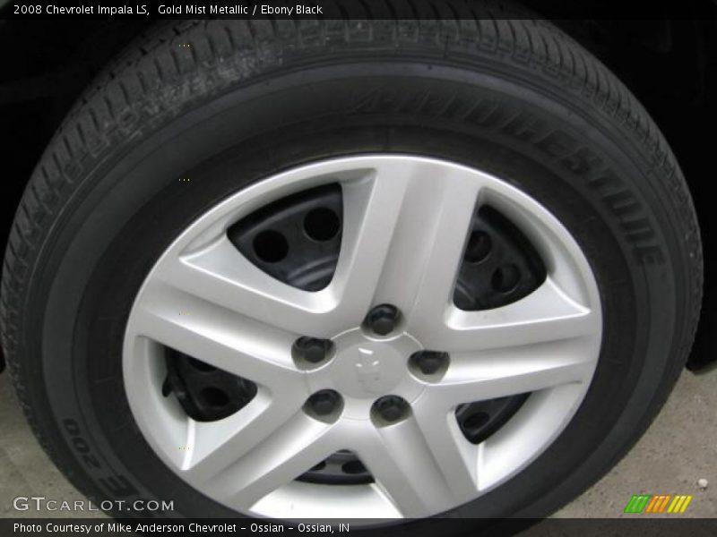 Gold Mist Metallic / Ebony Black 2008 Chevrolet Impala LS