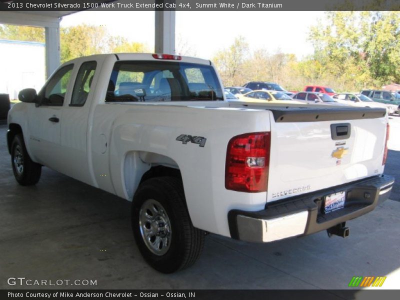 Summit White / Dark Titanium 2013 Chevrolet Silverado 1500 Work Truck Extended Cab 4x4