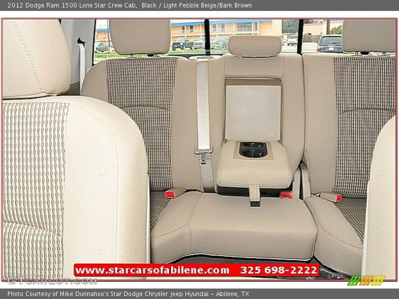 Black / Light Pebble Beige/Bark Brown 2012 Dodge Ram 1500 Lone Star Crew Cab