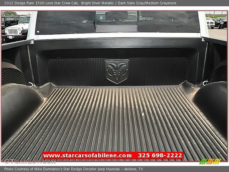 Bright Silver Metallic / Dark Slate Gray/Medium Graystone 2012 Dodge Ram 1500 Lone Star Crew Cab