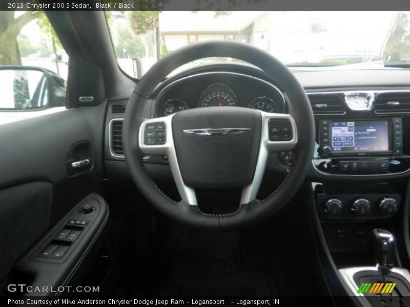 Black / Black 2013 Chrysler 200 S Sedan