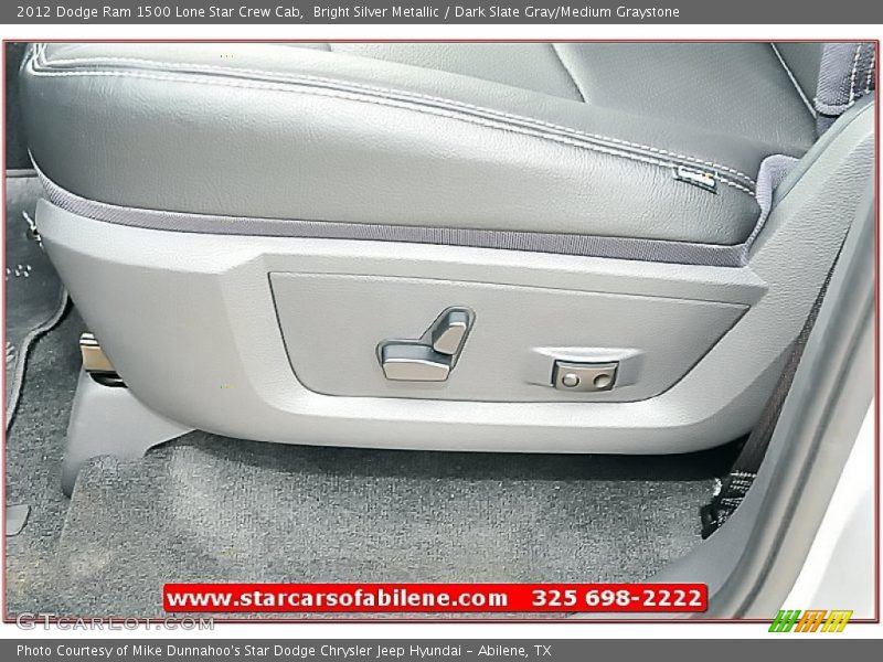 Bright Silver Metallic / Dark Slate Gray/Medium Graystone 2012 Dodge Ram 1500 Lone Star Crew Cab