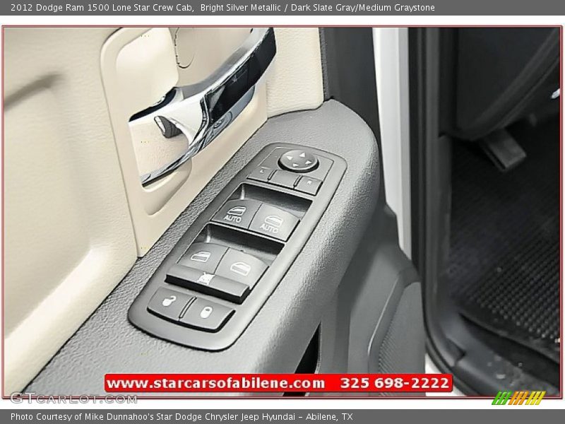 Bright Silver Metallic / Dark Slate Gray/Medium Graystone 2012 Dodge Ram 1500 Lone Star Crew Cab