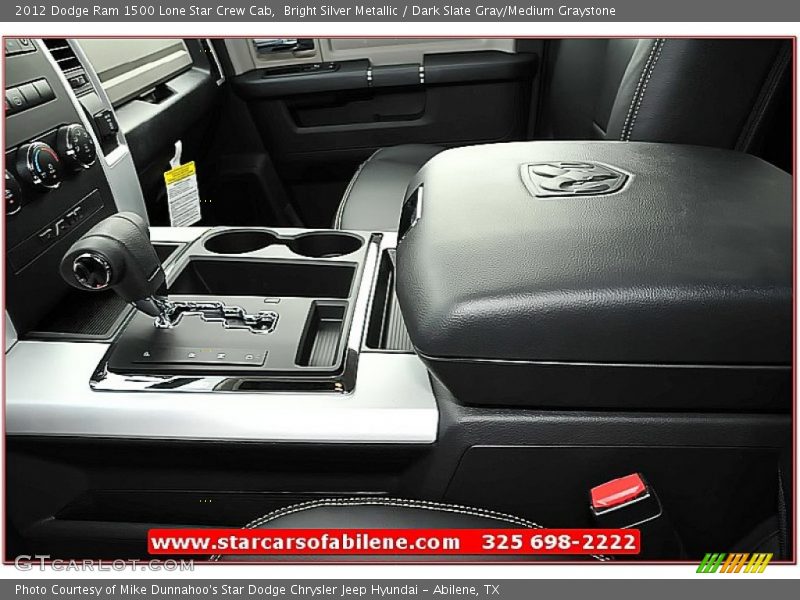 Bright Silver Metallic / Dark Slate Gray/Medium Graystone 2012 Dodge Ram 1500 Lone Star Crew Cab