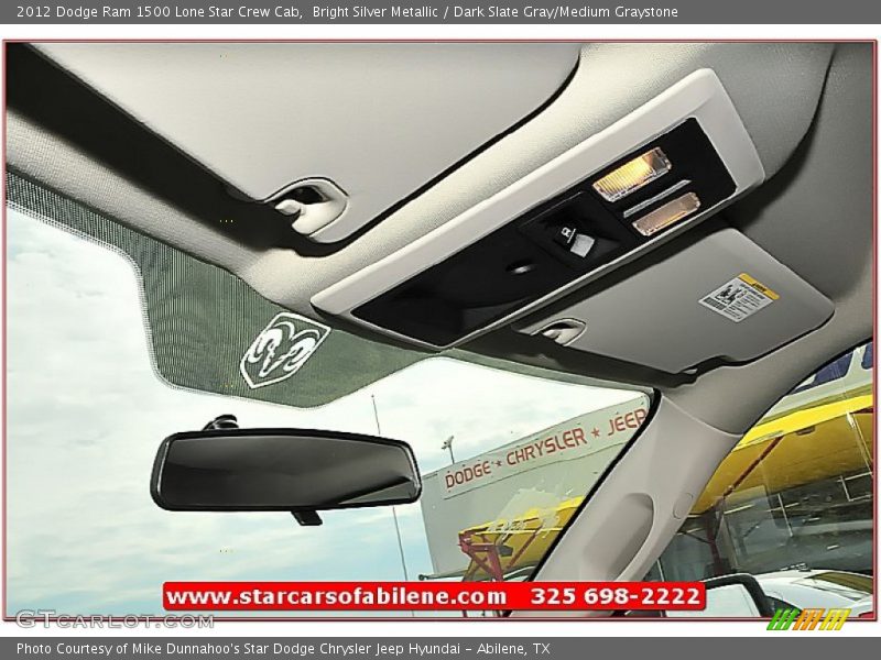 Bright Silver Metallic / Dark Slate Gray/Medium Graystone 2012 Dodge Ram 1500 Lone Star Crew Cab
