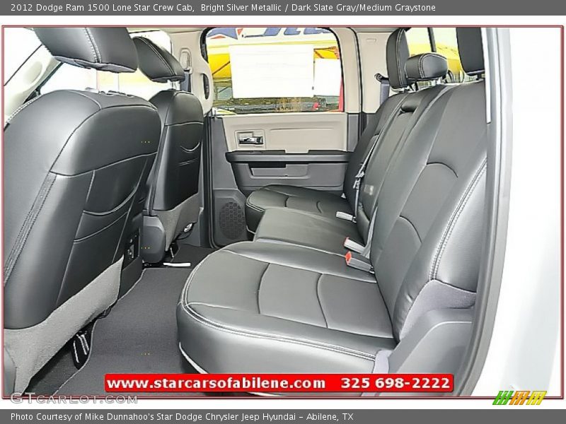 Bright Silver Metallic / Dark Slate Gray/Medium Graystone 2012 Dodge Ram 1500 Lone Star Crew Cab