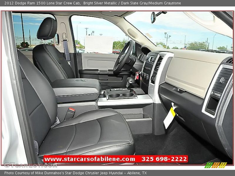 Bright Silver Metallic / Dark Slate Gray/Medium Graystone 2012 Dodge Ram 1500 Lone Star Crew Cab