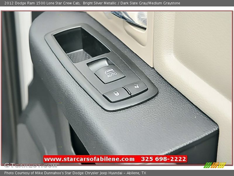 Bright Silver Metallic / Dark Slate Gray/Medium Graystone 2012 Dodge Ram 1500 Lone Star Crew Cab