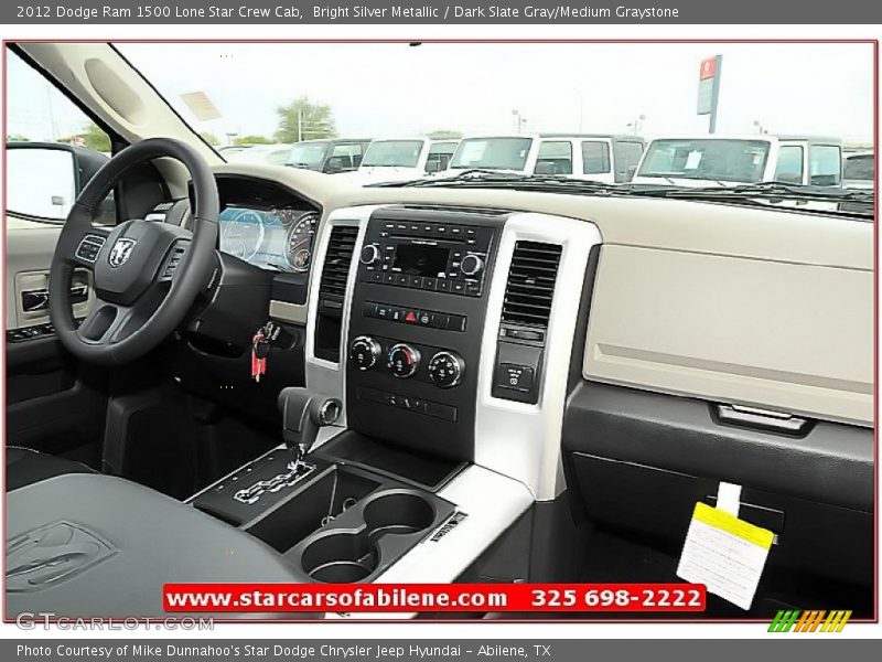 Bright Silver Metallic / Dark Slate Gray/Medium Graystone 2012 Dodge Ram 1500 Lone Star Crew Cab