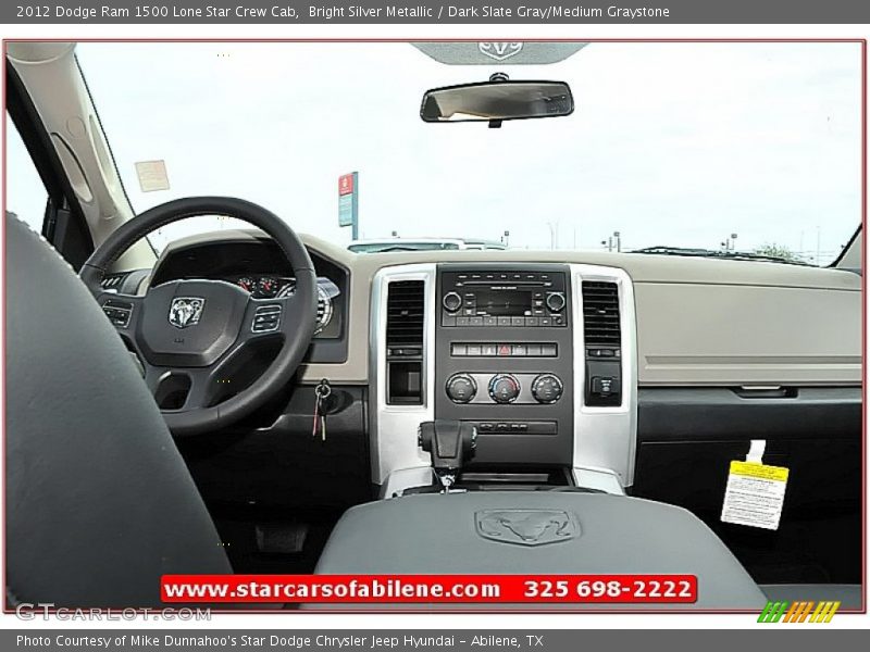 Bright Silver Metallic / Dark Slate Gray/Medium Graystone 2012 Dodge Ram 1500 Lone Star Crew Cab