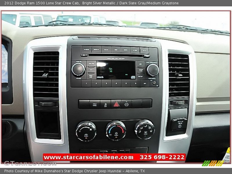 Bright Silver Metallic / Dark Slate Gray/Medium Graystone 2012 Dodge Ram 1500 Lone Star Crew Cab