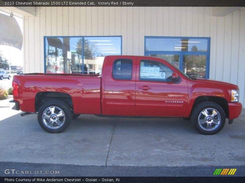 Victory Red / Ebony 2013 Chevrolet Silverado 1500 LTZ Extended Cab