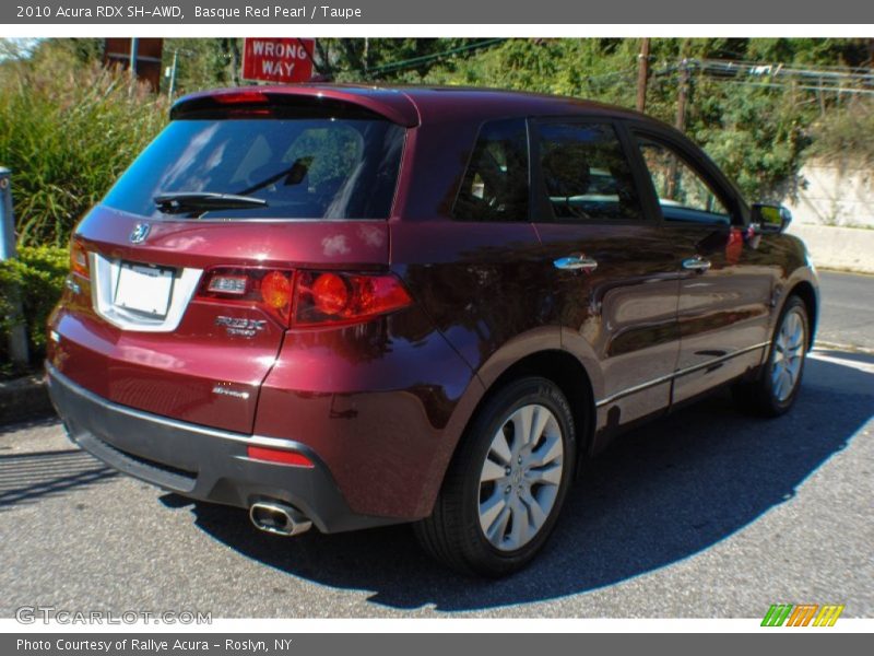 Basque Red Pearl / Taupe 2010 Acura RDX SH-AWD