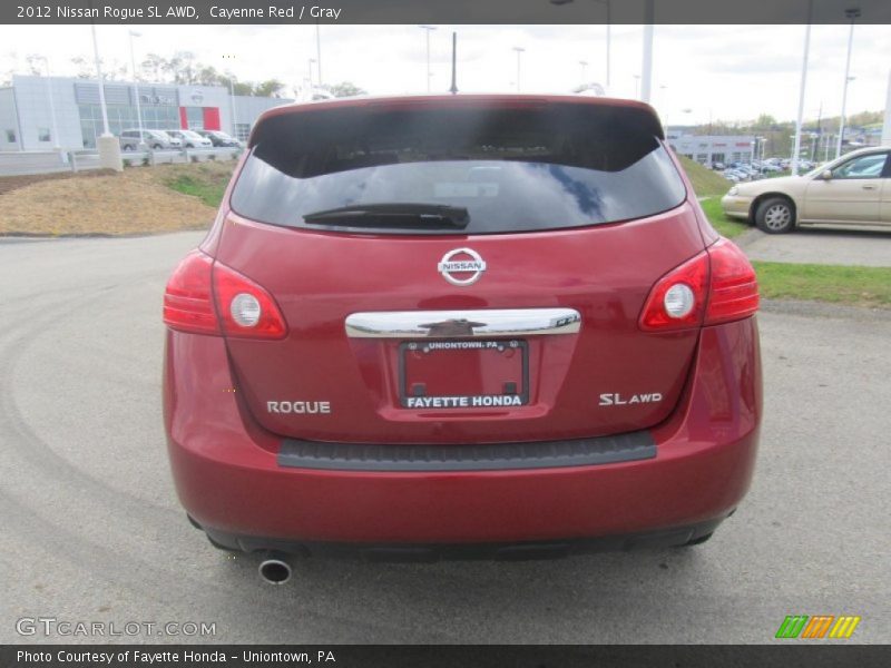 Cayenne Red / Gray 2012 Nissan Rogue SL AWD