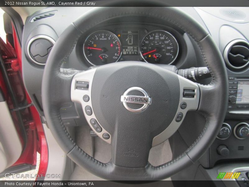 Cayenne Red / Gray 2012 Nissan Rogue SL AWD
