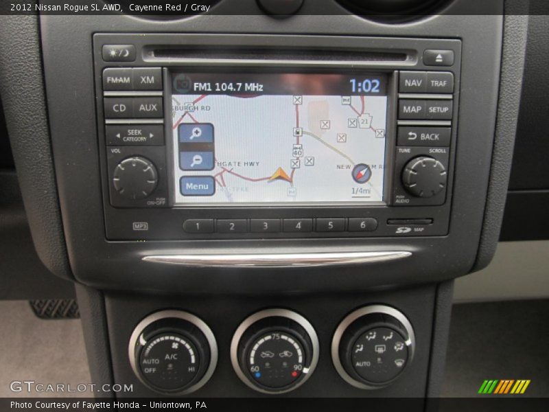 Cayenne Red / Gray 2012 Nissan Rogue SL AWD