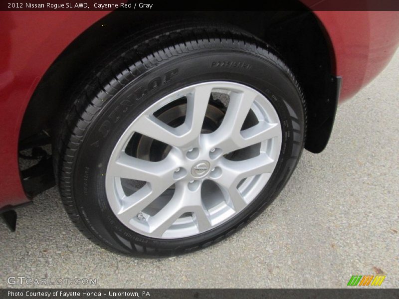 Cayenne Red / Gray 2012 Nissan Rogue SL AWD