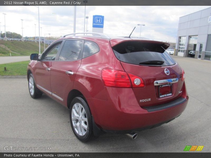 Cayenne Red / Gray 2012 Nissan Rogue SL AWD