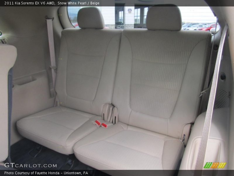 Snow White Pearl / Beige 2011 Kia Sorento EX V6 AWD