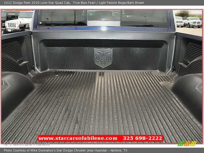 True Blue Pearl / Light Pebble Beige/Bark Brown 2012 Dodge Ram 1500 Lone Star Quad Cab