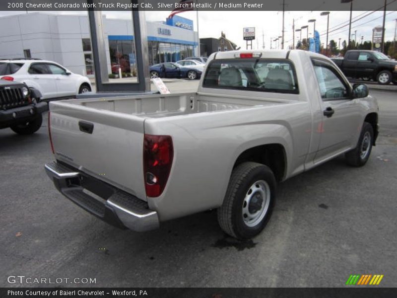 Silver Birch Metallic / Medium Pewter 2008 Chevrolet Colorado Work Truck Regular Cab