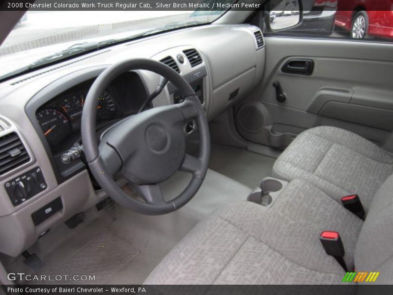 Medium Pewter Interior - 2008 Colorado Work Truck Regular Cab 