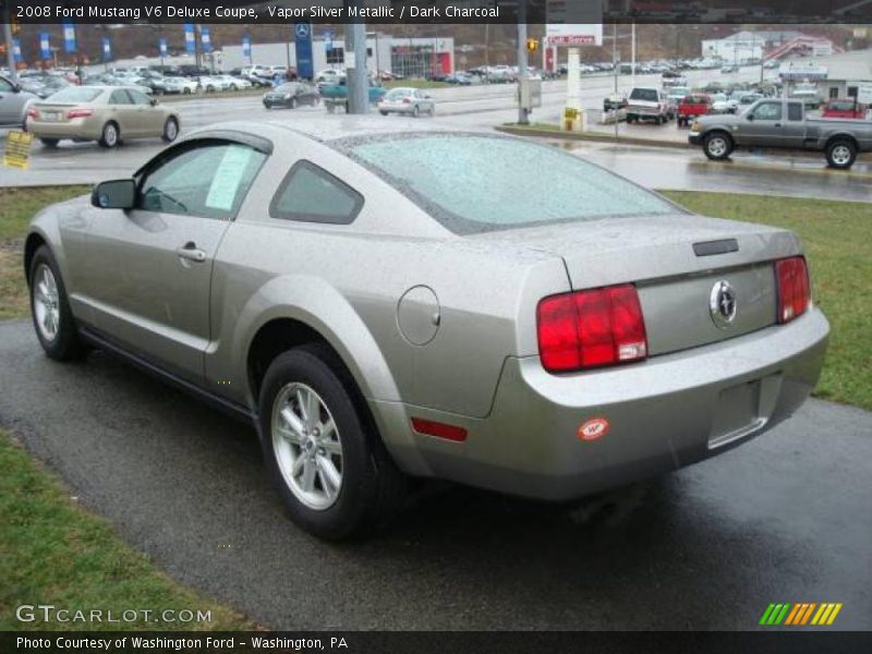Vapor Silver Metallic / Dark Charcoal 2008 Ford Mustang V6 Deluxe Coupe