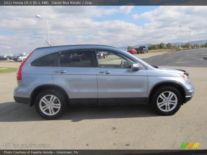 Glacier Blue Metallic / Gray 2011 Honda CR-V EX-L 4WD