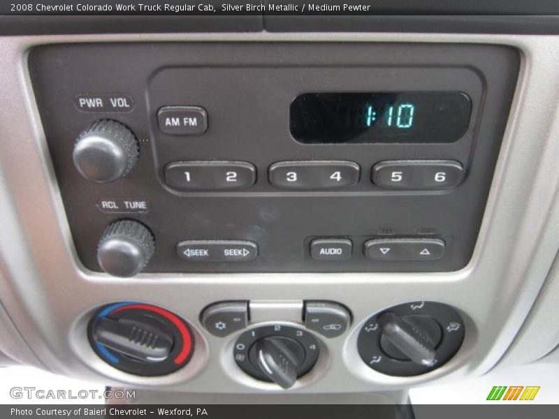 Audio System of 2008 Colorado Work Truck Regular Cab