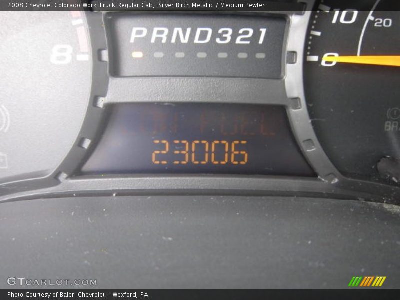 Silver Birch Metallic / Medium Pewter 2008 Chevrolet Colorado Work Truck Regular Cab