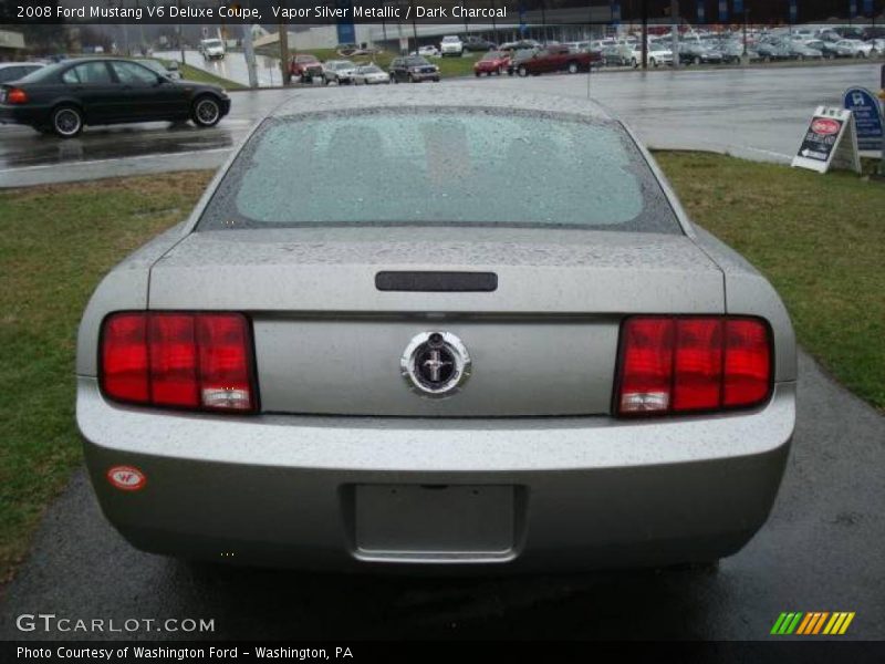 Vapor Silver Metallic / Dark Charcoal 2008 Ford Mustang V6 Deluxe Coupe