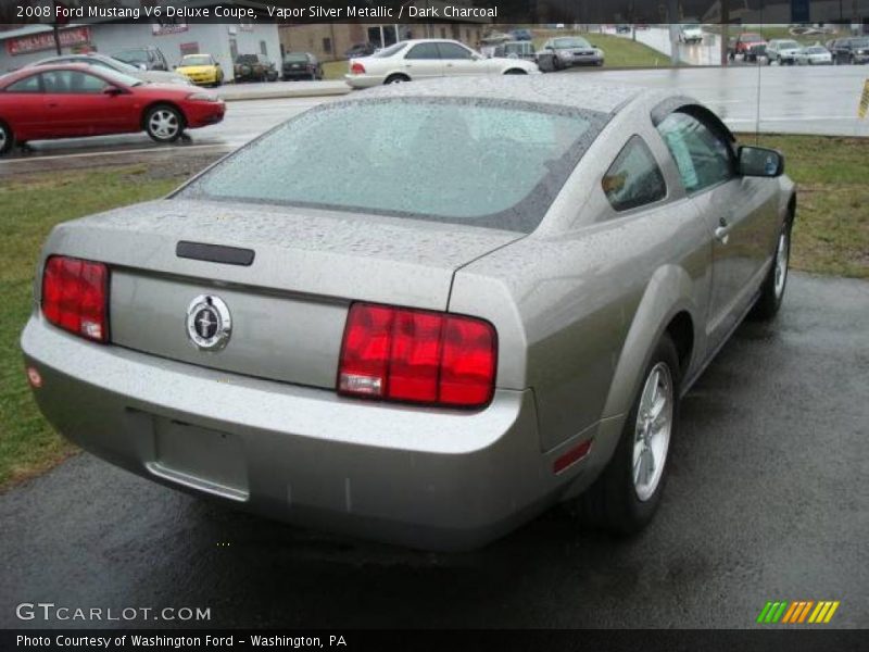 Vapor Silver Metallic / Dark Charcoal 2008 Ford Mustang V6 Deluxe Coupe