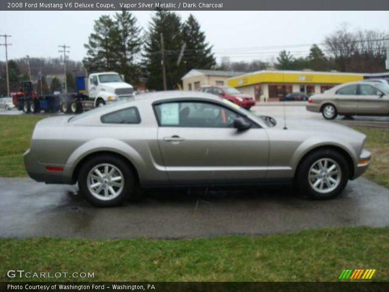 Vapor Silver Metallic / Dark Charcoal 2008 Ford Mustang V6 Deluxe Coupe