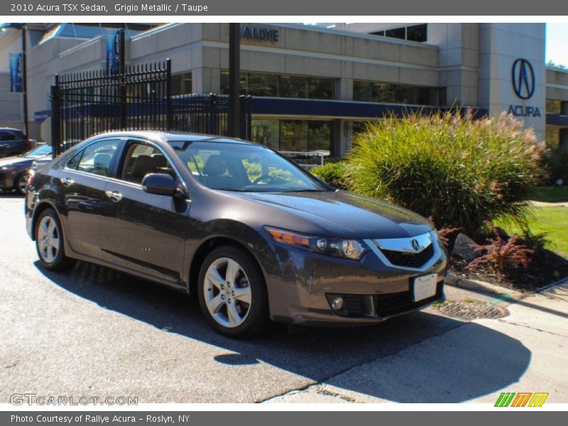 Grigio Metallic / Taupe 2010 Acura TSX Sedan