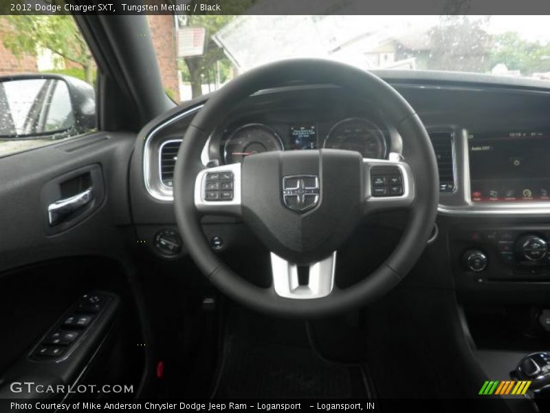 Tungsten Metallic / Black 2012 Dodge Charger SXT