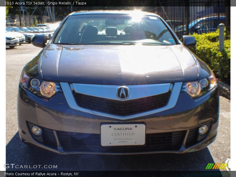 Grigio Metallic / Taupe 2010 Acura TSX Sedan