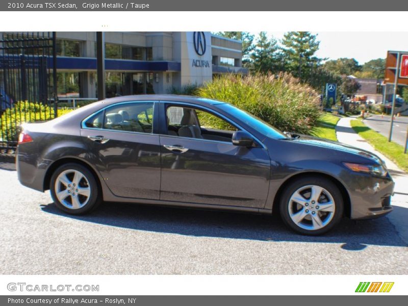 Grigio Metallic / Taupe 2010 Acura TSX Sedan